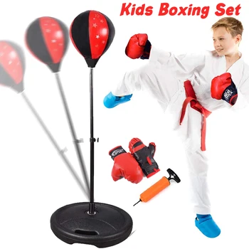 Boxe Kids Kit De Karatê, Muay Thai Guantes Crianças De Boxe Luvas De Saco De Pancadas De Formação De Brinquedos Adultos Luvas De Boxe Equipamento