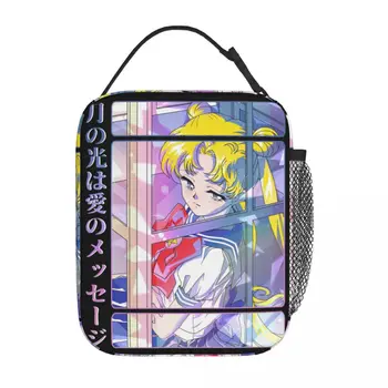 Caixa De Almoço Sailor Moon Bunny Tsukino Acessórios Tsukino Usagi Almoço Recipiente De Moda Cooler Térmico Caixa De Almoço Para O Exterior