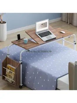 Cama ajustável móvel de elevação lenta da cruz de cama, mesa retrátil de trabalho de laptop tabela simples, tabela de enfermagem