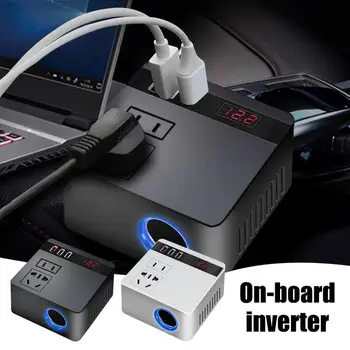 Carro Inversor Auto Conversor de Energia Para o Compressor de Ar de Veículos de Potência do Inversor Com Duas Portas USB Adaptador de Carro Para Plug de Tomada de