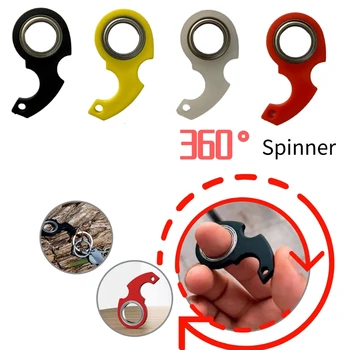 Chave de cadeia Fidget Giratório em Metal anti-stress Dedo Rotação de Alívio de tensão Spiner brinquedos Para Crianças, Adultos Fidget Brinquedos