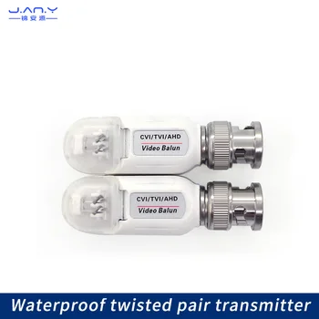 Coaxial HD waterproof o transmissor do twisted pair ahd CVI TVI transceptor video passivo fio gratuita BNC cabeça