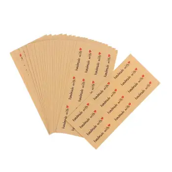 240Pcs/20 Folhas de feito a mão da Forma do Coração Etiqueta Etiqueta de Embalagem Decorativa de Vedação Rótulo Kraft Adesivo de Envelopes para Presentes